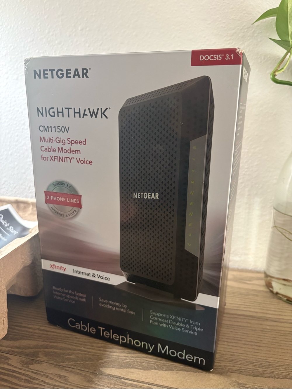 NETGEAR Nighthawk CM1150V Cable Modem - Black